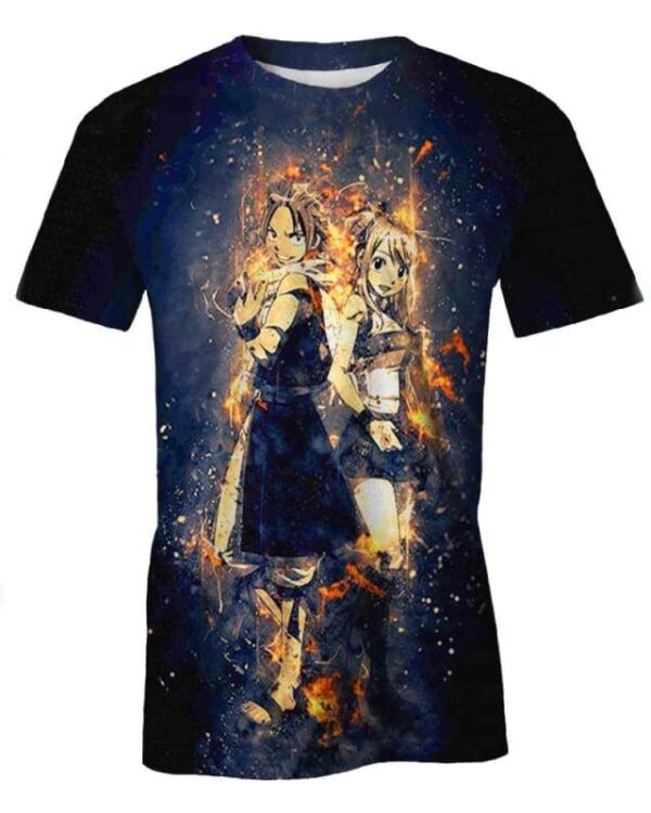 Natsu Dragon - All Over Apparel - T-Shirt / S - www.secrettees.com