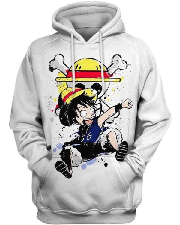 Naughty Luffy - All Over Apparel - Hoodie / S - www.secrettees.com