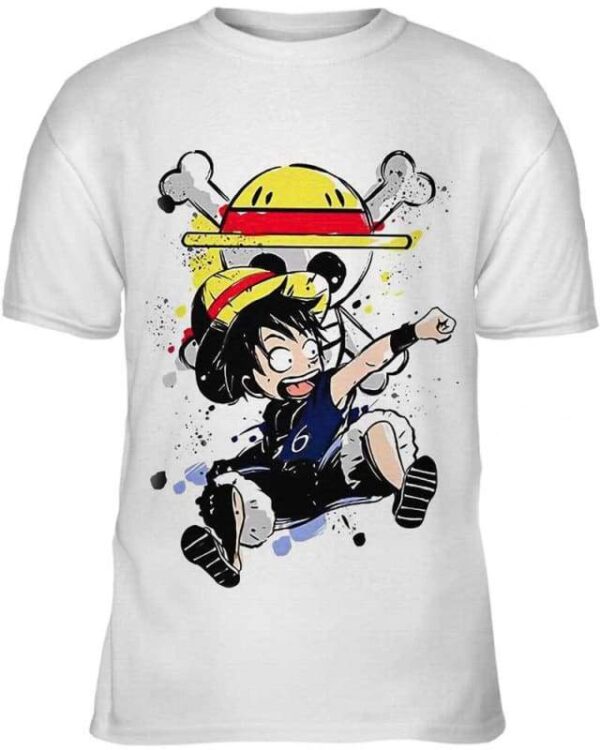 Naughty Luffy - All Over Apparel - Kid Tee / S - www.secrettees.com
