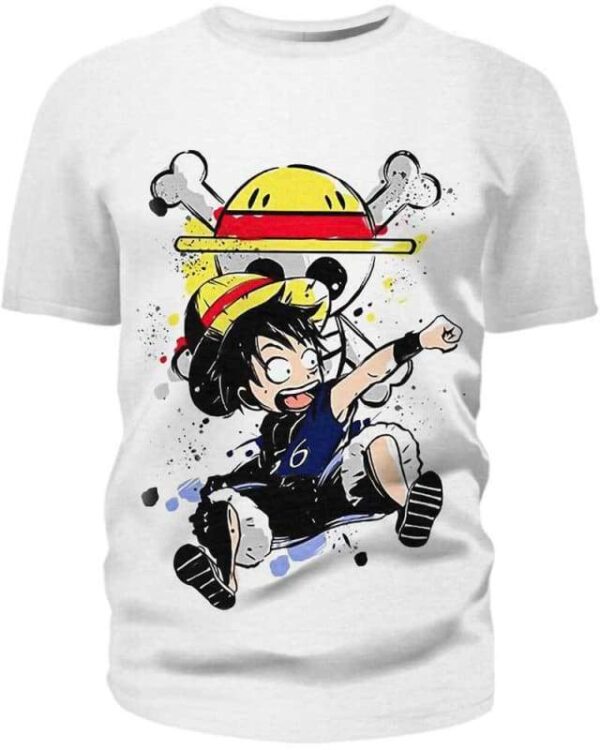 Naughty Luffy - All Over Apparel - T-Shirt / S - www.secrettees.com