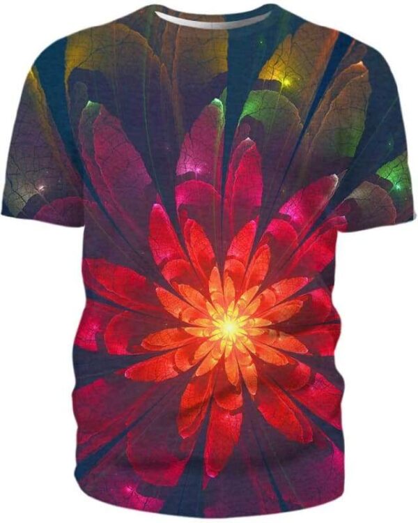 Neon Flowers - All Over Apparel - T-Shirt / S - www.secrettees.com