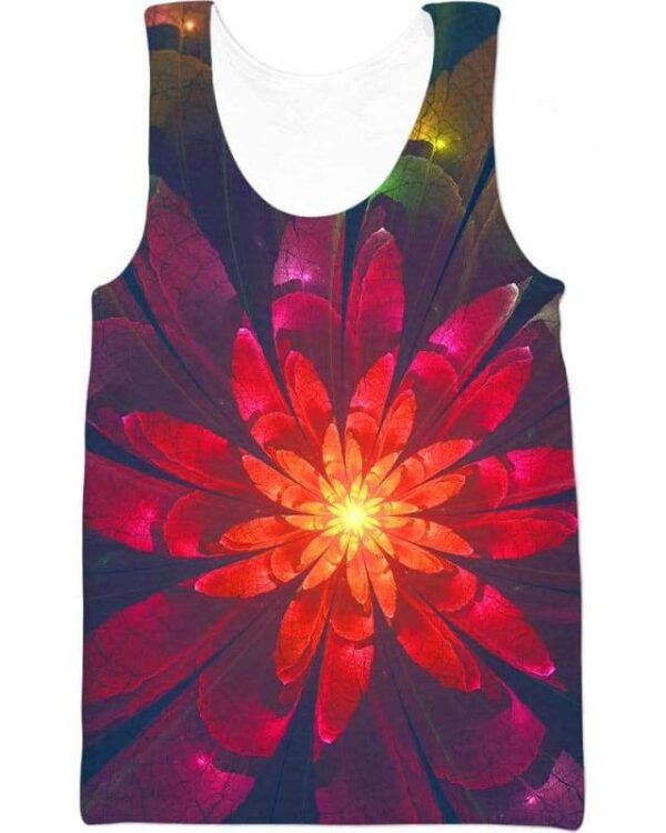 Neon Flowers - All Over Apparel - Tank Top / S - www.secrettees.com