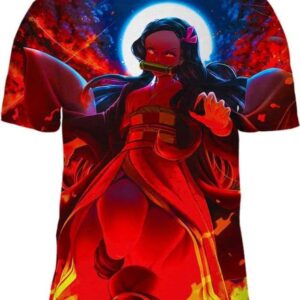 Nezuko Plaintive - All Over Apparel - T-Shirt / S - www.secrettees.com