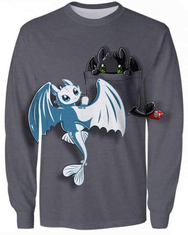 Night Fury Pocket - All Over Apparel - Sweatshirt / S - www.secrettees.com