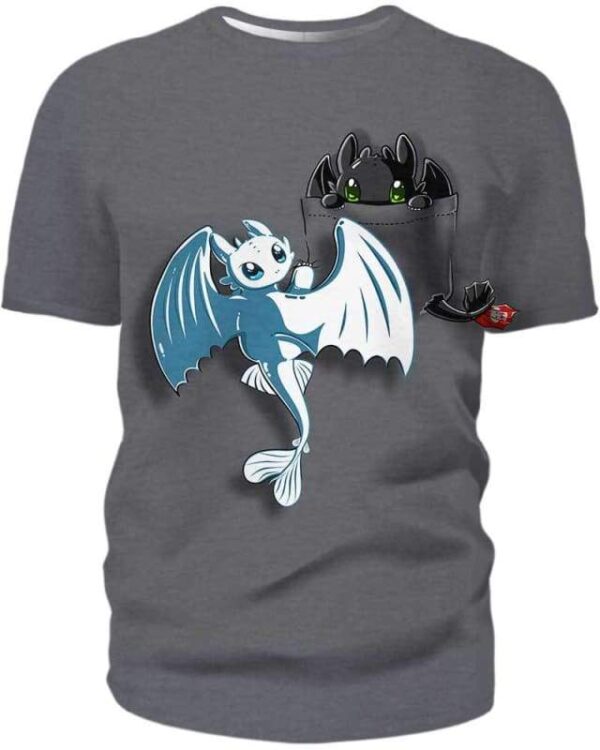 Night Fury Pocket - All Over Apparel - T-Shirt / S - www.secrettees.com