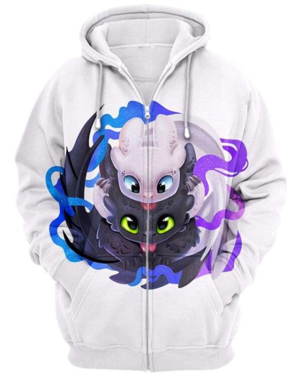 Night - Light - All Over Apparel - Zip Hoodie / S - www.secrettees.com