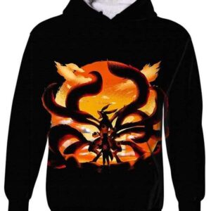 Nine-Tailed Fox Roar - All Over Apparel - Kid Hoodie / S - www.secrettees.com