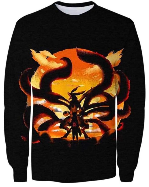 Nine-Tailed Fox Roar - All Over Apparel - Sweatshirt / S - www.secrettees.com