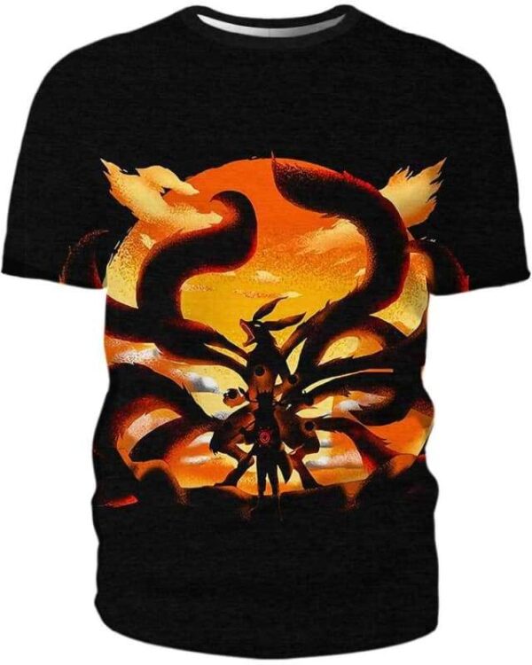 Nine-Tailed Fox Roar - All Over Apparel - T-Shirt / S - www.secrettees.com