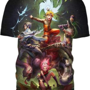 Ninja And Monsters - All Over Apparel - T-Shirt / S - www.secrettees.com