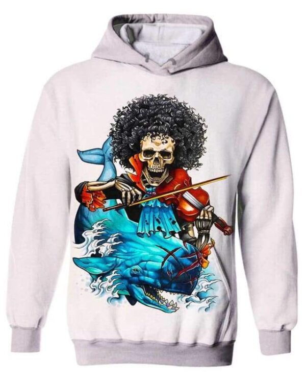 Ocean Symphony - All Over Apparel - Kid Hoodie / S - www.secrettees.com