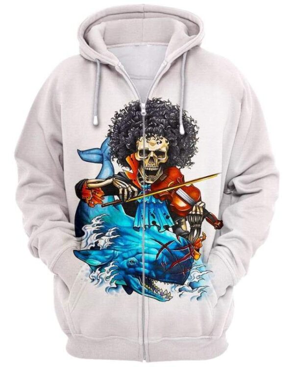 Ocean Symphony - All Over Apparel - Zip Hoodie / S - www.secrettees.com