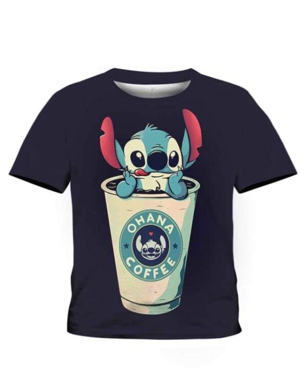 Ohana Coffee - All Over Apparel - Kid Tee / S - www.secrettees.com