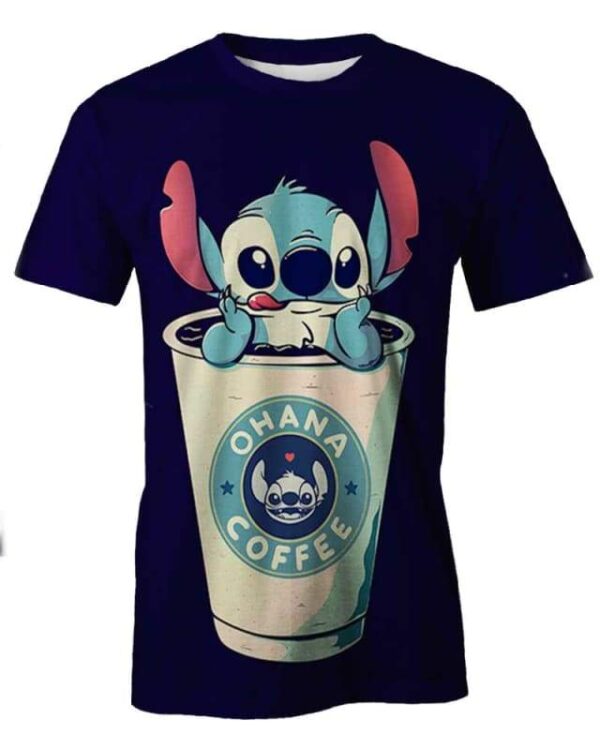 Ohana Coffee - All Over Apparel - T-Shirt / S - www.secrettees.com