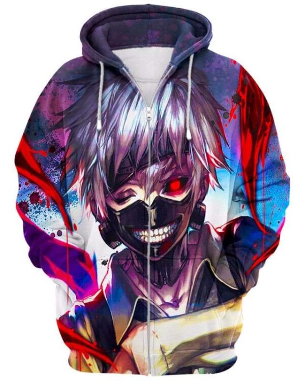 One-Eyed Devil - All Over Apparel - Zip Hoodie / S - www.secrettees.com