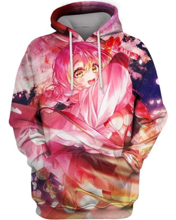 Pinky Girl - All Over Apparel - Hoodie / S - www.secrettees.com