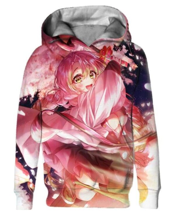 Pinky Girl - All Over Apparel - Kid Hoodie / S - www.secrettees.com