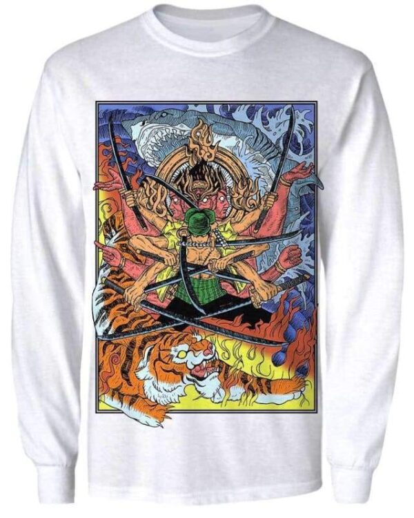 Pirate Hunter - All Over Apparel - Sweatshirt / S - www.secrettees.com