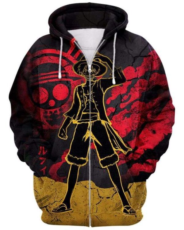 Pirate Land - All Over Apparel - Zip Hoodie / S - www.secrettees.com