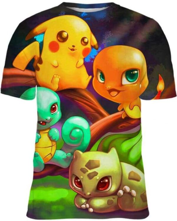 Pokemon Babies - All Over Apparel - T-Shirt / S - www.secrettees.com