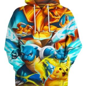 Pokemon Convergence - All Over Apparel - Hoodie / S - www.secrettees.com