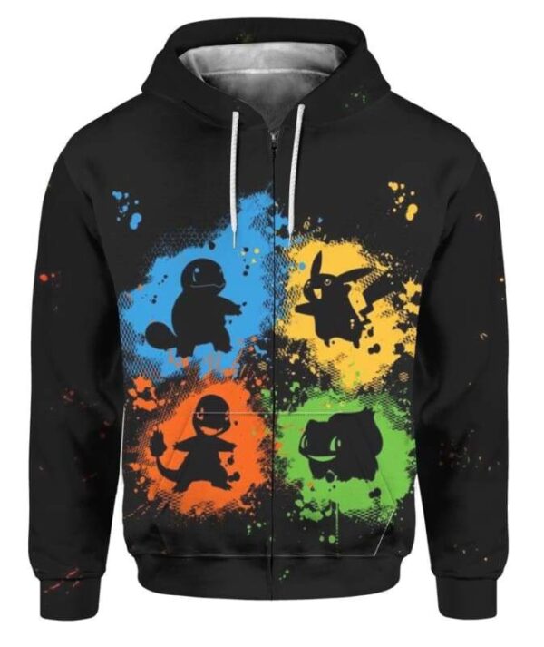 Pokesplach - All Over Apparel - Zip Hoodie / S - www.secrettees.com