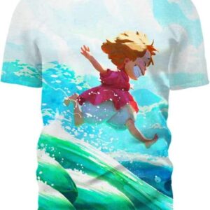 Ponyo - All Over Apparel - T-Shirt / S - www.secrettees.com