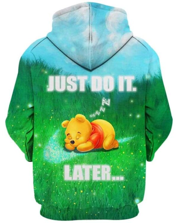 Pooh - Just Do It Later - All Over Apparel - www.secrettees.com