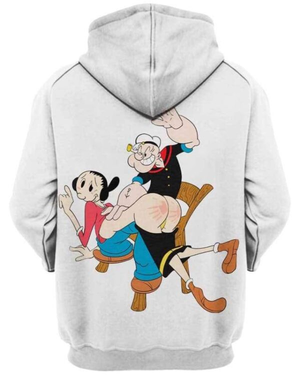 Popeye & Olive Oyl Sculaccia - All Over Apparel - www.secrettees.com