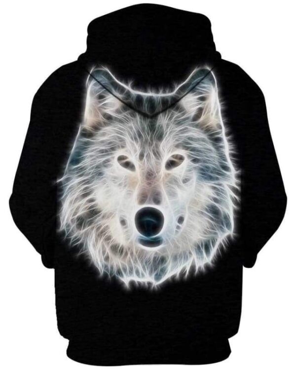 Portrait Of Wolf Fractal - All Over Apparel - www.secrettees.com