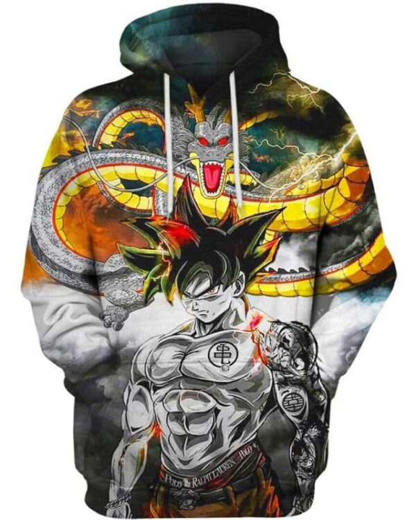 Power Of Dragon - All Over Apparel - Hoodie / S - www.secrettees.com