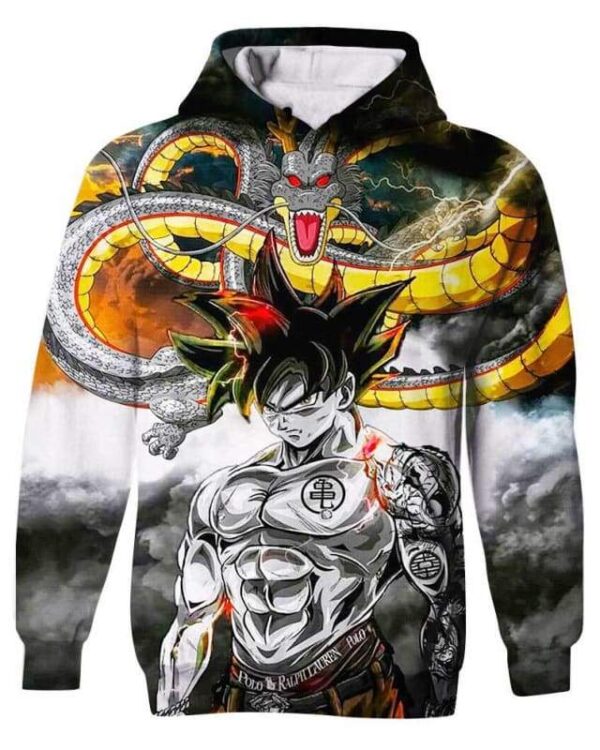 Power Of Dragon - All Over Apparel - Kid Hoodie / S - www.secrettees.com