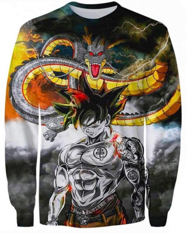 Power Of Dragon - All Over Apparel - Sweatshirt / S - www.secrettees.com