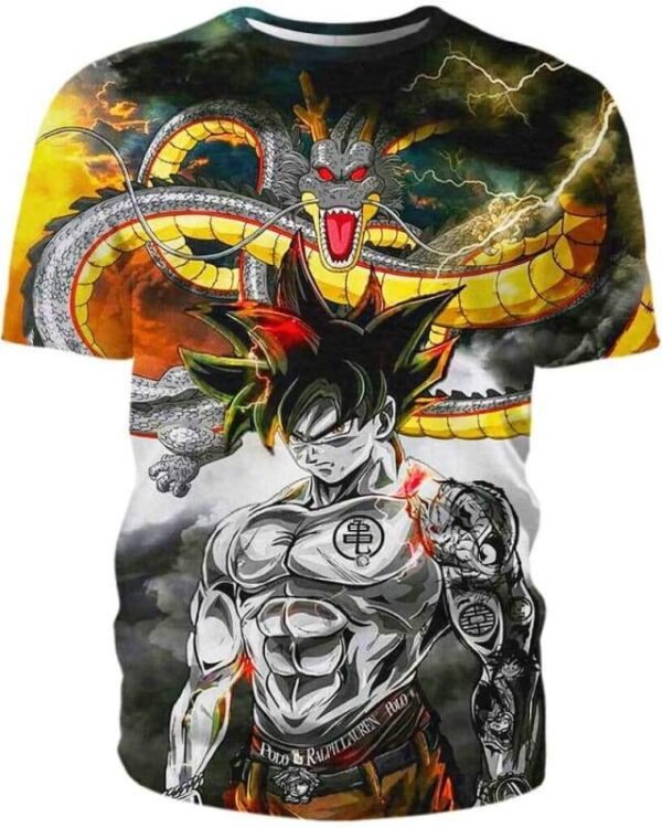 Power Of Dragon - All Over Apparel - T-Shirt / S - www.secrettees.com