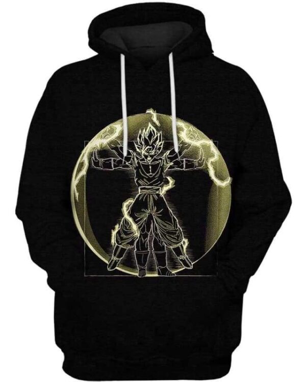 Powerful Lightning Thunder - All Over Apparel - Hoodie / S - www.secrettees.com