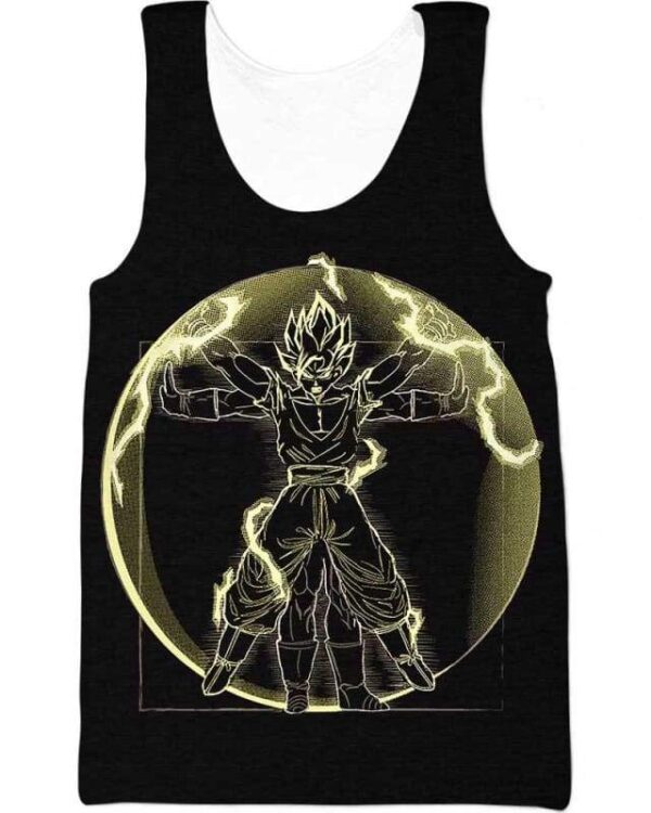 Powerful Lightning Thunder - All Over Apparel - Tank Top / S - www.secrettees.com