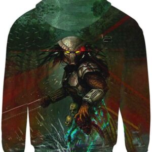Predator Laser Hoodie T-shirt - All Over Apparel - www.secrettees.com