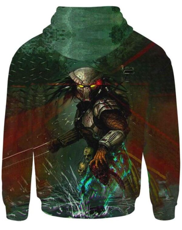 Predator Laser Hoodie T-shirt - All Over Apparel - www.secrettees.com