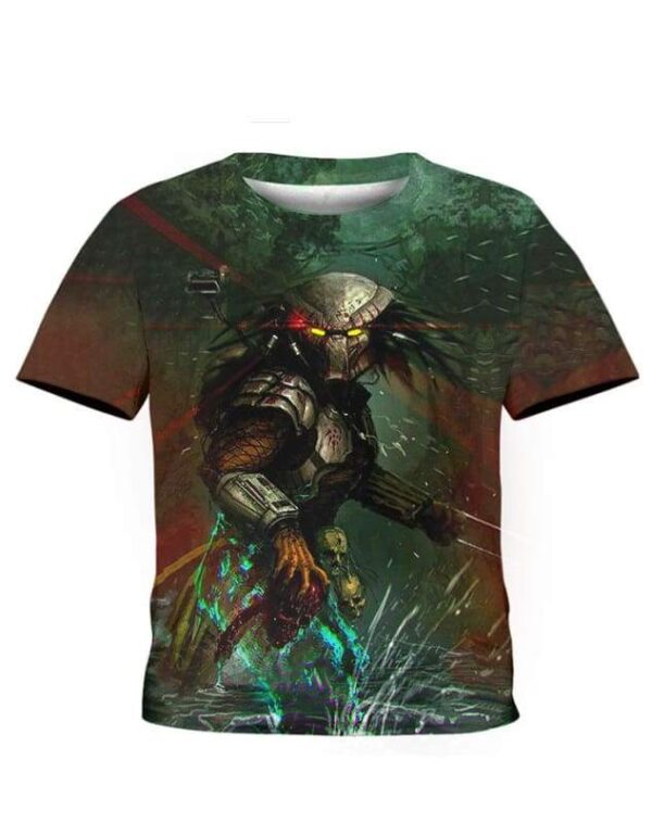 Predator Laser Hoodie T-shirt - All Over Apparel - Kid Tee / S - www.secrettees.com