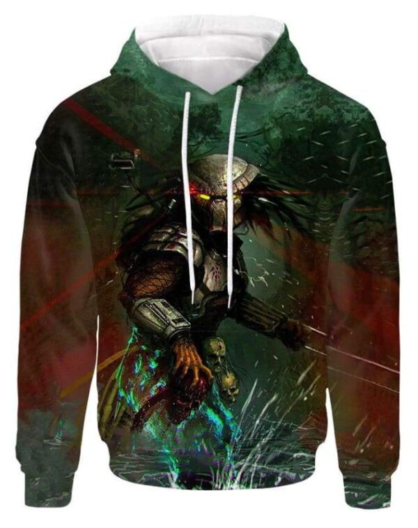 Predator Laser Hoodie T-shirt - All Over Apparel - Hoodie / S - www.secrettees.com