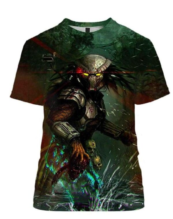 Predator Laser Hoodie T-shirt - All Over Apparel - T-Shirt / S - www.secrettees.com