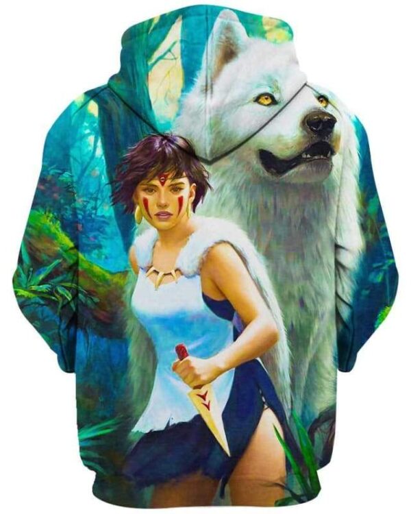 Princess And Wolf - All Over Apparel - www.secrettees.com