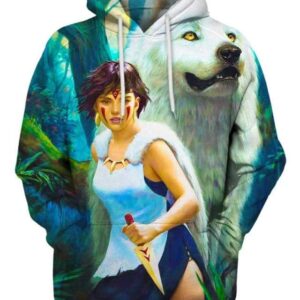 Princess And Wolf - All Over Apparel - Hoodie / S - www.secrettees.com