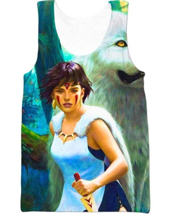 Princess And Wolf - All Over Apparel - Tank Top / S - www.secrettees.com