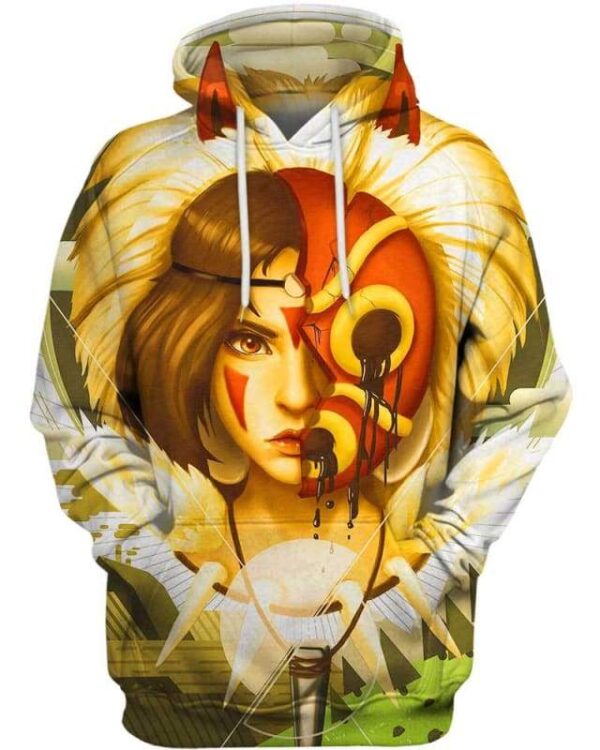 Princess Mononoke - All Over Apparel - Hoodie / S - www.secrettees.com