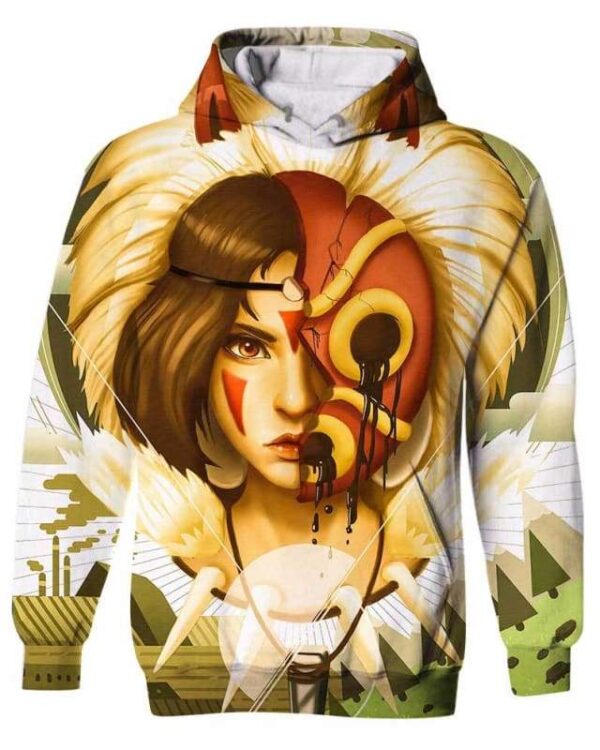 Princess Mononoke - All Over Apparel - Kid Hoodie / S - www.secrettees.com