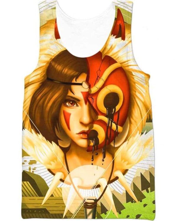 Princess Mononoke - All Over Apparel - Tank Top / S - www.secrettees.com