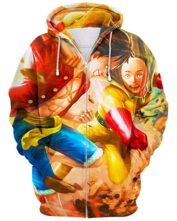 Punch After Punch - All Over Apparel - Zip Hoodie / S - www.secrettees.com