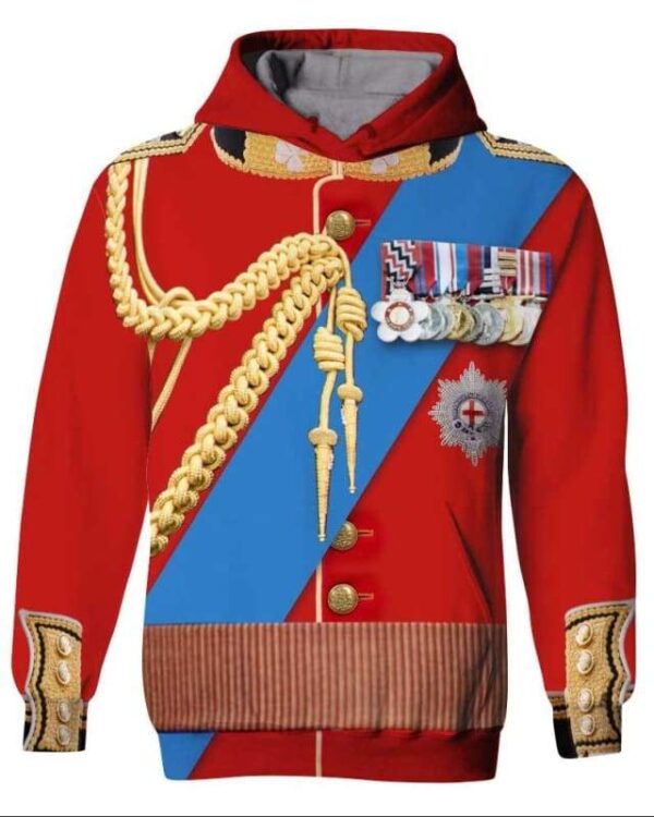 Queen Elizabeth Army Uniform Armed Forces - All Over Apparel - Kid Hoodie / S - www.secrettees.com