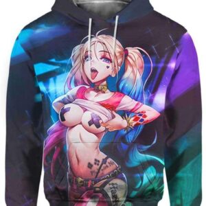 Quinn Sexy Anime - All Over Apparel - Hoodie / S - www.secrettees.com